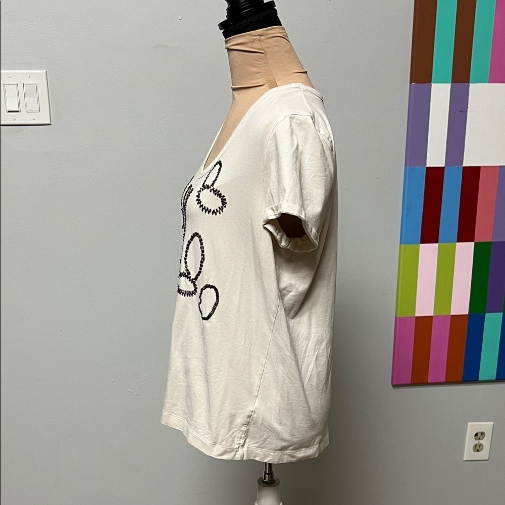 Chico's beaded Tee - Picture 3 of 5